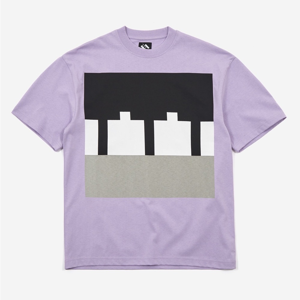 The Trilogy Tapes Block T-Shirt - Lavender